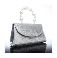 Women's The Reptilia Snowball Hand Bag - Metallic Silver