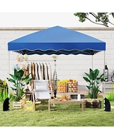 Foldable Pop-up Canopy Tent with Wheeled Carry Bag for Easy Outdoor Setup