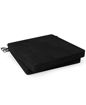 Outdoor Chair Cushion Set of 2 Waterproof Fade-Resistant Olefin Seat Cushions