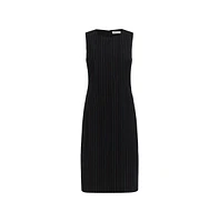 Etcetera Women's Colorful Black with Pinstripes Dress Conversation