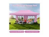 Pop up Canopy with 6 Sidewalls Windows and Carrying Bag