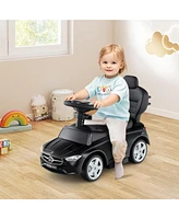 3-in-1 Mercedes Benz Ride-On Toddler Sliding Car with Push Handle