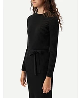 Gobi Cashmere Women's Cashmere Knit Dress with Belt