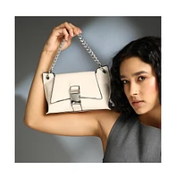 Women's The Indus-Slouch Hand Bag - Cream White