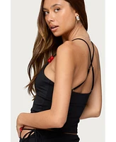 Edikted Women's Maree Bead V Neck Top
