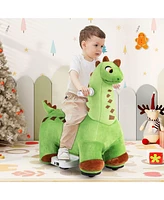 6V Kids Ride on Dinosaur with Foot Pedal and Padded Seat and Music