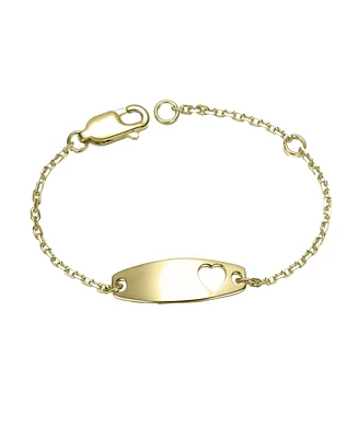 Chic Minimalist Id Bracelets with Heart Detail