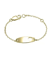 Chic Minimalist Id Bracelets with Heart Detail
