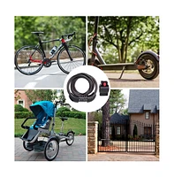 Nakto Bike Lock, Feet Bicycle Cable