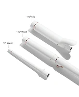 T3 Switch Kit Curl Trio Professional Ionic Interchangeable Curling Iron with 3 CeramicClip & Wand Barrels for Curling and Waving