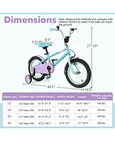 Adjustable Handlebar Saddle Kids Bike Lightweight Easy to Ride
