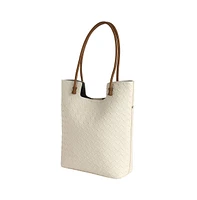 Women's The Weave Tote Bag - Ivory White
