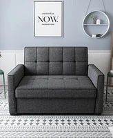 Gold Sparrow 51" Polyester Chandler Convertible Loveseat Bed, Created for Macy's