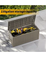 Mondawe 230 Gallon Large Resin Outdoor Storage Box