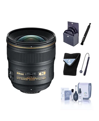 Nikon 24mm f/1.4G Ed Af-s Nikkor Lens with 77mm Digital Essentials Filter Kit, with Uv,Lens Wrap,Lens Pen Lens Cleaner, Complete Optics Care and Clean