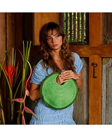 Solo Avocado Jute Bag In Green