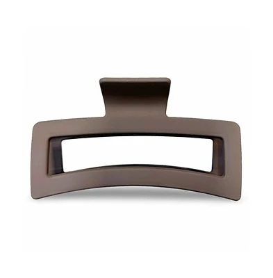 Extra Large Rectangular Claw Clip - Brown