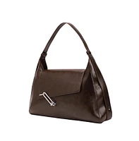 Women's The Large Slant-Flap Hobo Bag - Coffee Brown