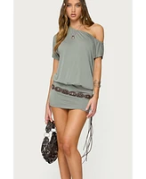 Edikted Women's Sevie Off Shoulder Mini Dress