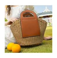 Women's The Basket Bucket Bag - Khaki Brown
