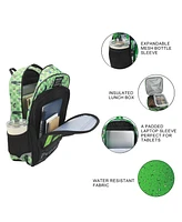 Minecraft Creeper Character 16” Kid's Backpack For School And Travel