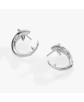 Alex and Ani Shark Front to Back Hoop
