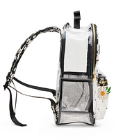 Betsey Johnson Wild Child Clear Large Backpack with Pouch