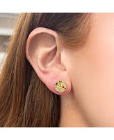 The Lovery Gold Rose Stud Earrings 14K Gold