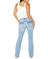 Celebrity Pink Juniors' Low-Rise Extended-Tab Bootcut Jeans