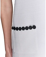 Karl Lagerfeld Paris Women's Sleeveless Tweed Shift Dress
