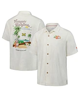 Tommy Bahama Men's White Michigan Wolverines Grand Slam Bay Camp Button-Up Shirt