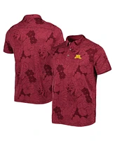 Tommy Bahama Men's Maroon Minnesota Golden Gophers Miramar Blooms Polo Shirt
