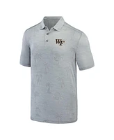 Tommy Bahama Men's Gray Wake Forest Demon Deacons Sport Palm Coast Palmera IslandZone Polo Shirt