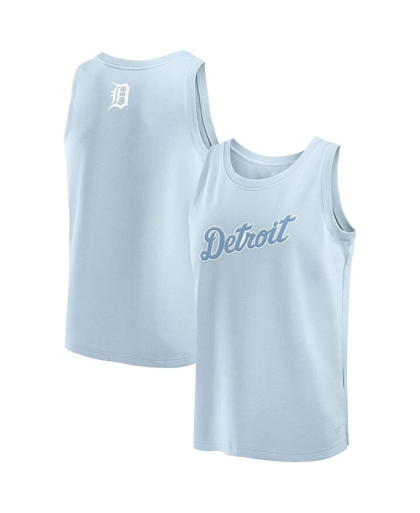 Fanatics Men's Light Blue Detroit Tigers Elements Tank Top