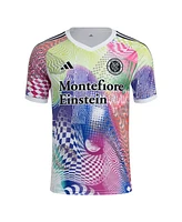 Adidas Men's White New York City Fc 2025 Pride Pre-Match Jersey