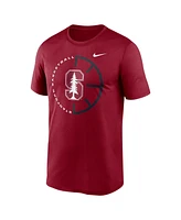 Nike Men's Cardinal Stanford Legend Basketball Icon Performance T-Shirt