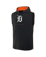 Fanatics Men's Black Detroit Tigers Fire Speed Sleeveless Pullover Hoodie