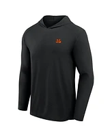 Fanatics Men's Gray Cincinnati Bengals Front Office Power Mono Long Sleeve Hoodie T-Shirt