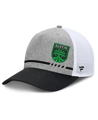 Fanatics Men's Heather Gray Austin Fc Low Block Trucker Adjustable Hat