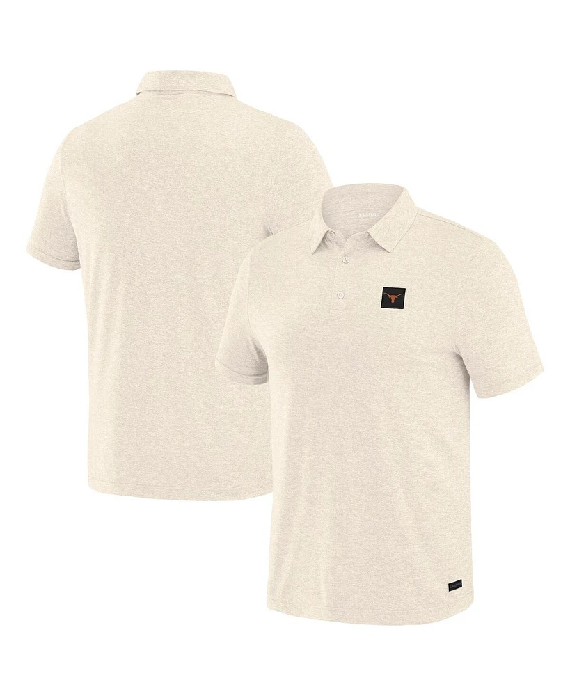 J. Palmer Men's White Texas Longhorns Four Down Polo Shirt
