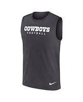 Nike Men's Charcoal Dallas Cowboys Primetime Legend Performance Muscle Tank Top