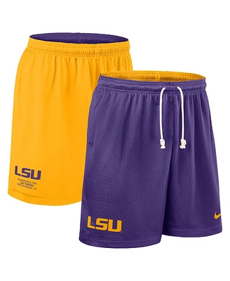 Nike Men's Purple/Gold Lsu Tigers 2025 Sideline Reversible Performance Shorts