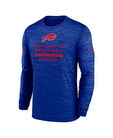 Nike Men's Royal Buffalo Bills Sideline Velocity Performance Long Sleeve T-Shirt