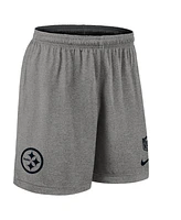 Nike Men's Black Pittsburgh Steelers Sideline Reversible Performance Shorts