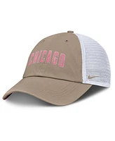 Nike Men's and Women's Khaki/White Chicago Cubs Club Trucker Adjustable Hat
