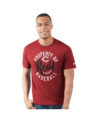 Starter Men's Red Cincinnati Reds Prime Time Property of T-Shirt