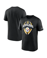 Nike Men's Black Pittsburgh Steelers Big Tall Primetime Legend Icon Performance T-Shirt