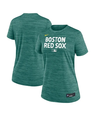 Nike Women's Green Boston Red Sox 2025 City Connect Authentic Collection Velocity Performance T-Shirt