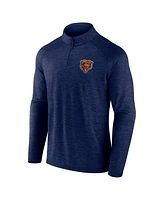 Fanatics Men's Navy Chicago Bears Head-to-Head Raglan Quarter-Zip Jacket