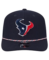 New Era Men's Navy Houston Texans Gameday Multi Rope 9SEVENTY Stretch-Snap Hat